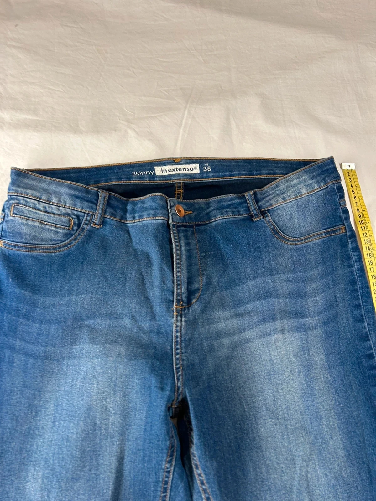 Blauwe skinny jeans in extenso maat 38 us – photo 3